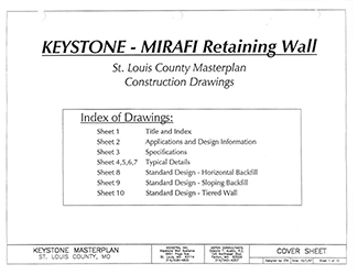 Keystone 4" and 8" Retaining Wall Master Plans